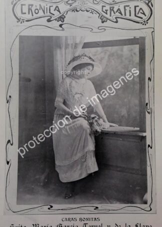 AFICHE ANTIGUO 1912 MARIA GARCIA TERUEL Y DE LA LLAVE /ASM