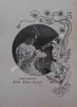 AFICHE ANTIGUO 1912. FELISA CORRAL DIOS /ASM