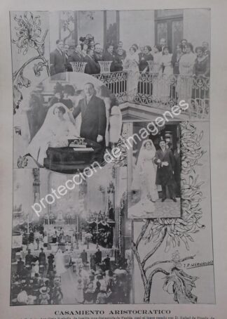 AFICHE ANTIGUO 1913. BODA. DE PINEDA ORTIZ /ASM