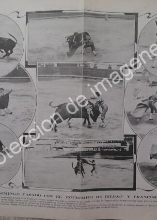 AFICHE ANTIGUO 1912 PLAZA DE TOROS EL PASEO. PUEBLA
