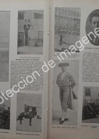 AFICHE ANTIGUO 1912 TRIUNFA RAFAEL GONZALEZ MACHAQUITO