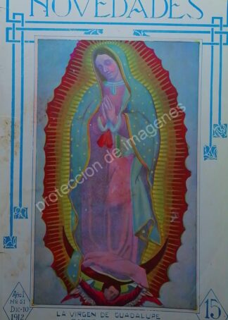 PORTADA ANTIGUA 1912 LA VIRGEN DE GUADALUPE