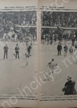 AFICHE ANTIGUO 1922 COLEGIO FRANCES EN EL PARQUE UNION