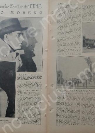 AFICHE ANTIGUO 1920 EL ACTOR ANTONIO MORENO