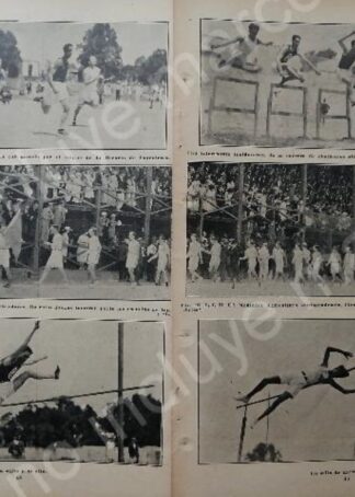 AFICHE ANTIGUO 1920 EVENTOS DEPORTIVOS PARQUE UNION CDMX