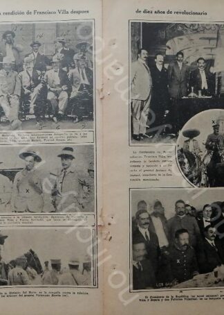 AFICHE ANTIGUO. 1920 RENDICION DE PANCHO VILLA