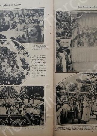 AFICHE ANTIGUO. 1920 FIESTAS PATRIAS EN XALAPA VER.