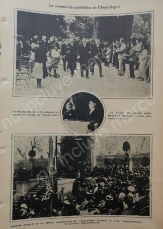 AFICHE ANTIGUO. 1920 ADOLFO DE LA HUERTA EN DESFILE