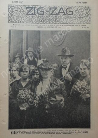 AFICHE ANTIGUO. 1920 LA MADRE JUANITA EN MEXICO (Mary Harris)
