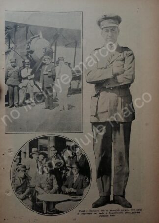 AFICHE ANTIGUO. 1920 EL PILOTO AVIADOR FERNANDO PROAL