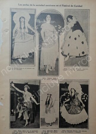 AFICHE ANTIGUO 1920 DOLORES DEL RIO ANTES DE SER ARTISTA