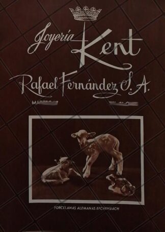 CARTEL ANTIGUO JOYERIA KENT RAFAEL FERNANDEZ 1951 /875