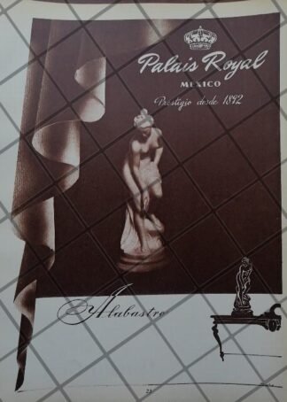 CARTEL ANTIGUO JOYERIA PALAIS ROYAL D.F 1951 /874