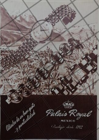 CARTEL ANTIGUO JOYERIA PALAIS ROYAL 1951 /871
