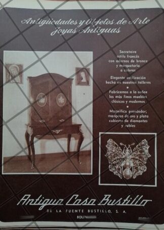 CARTEL ANTIGUO TIENDA DE LA FUENTE BUSTILLO 1951/866