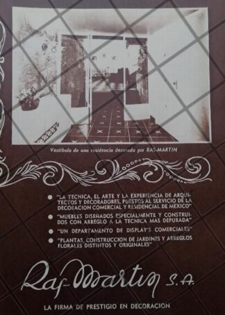 CARTEL ANTIGUO TIENDA RAS-MARTIN 1951 /863