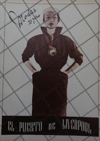 CARTEL ANTIGUO TIENDA LIVERPOOL 1951 /861