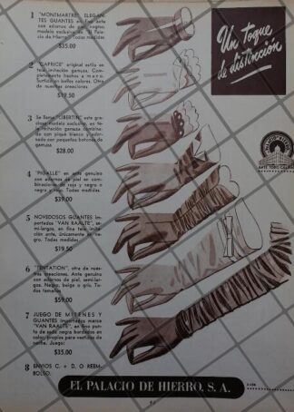 CARTEL ANTIGUO TIENDA EL PALACIO DE HIERRO 1951 /856