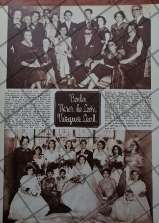 AFICHE ANTIGUO 1951 YOLANDA PEREZ DE LEON Y CRESPO