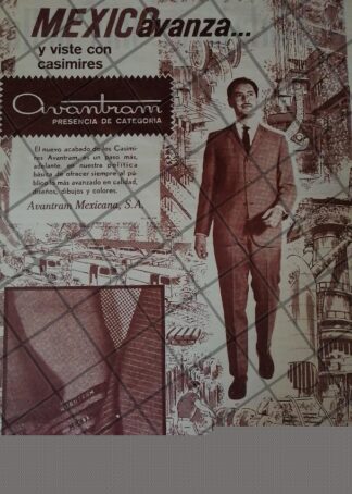 CARTEL RETRO ORIGINAL. AVANTRAM MEXICANA S.A 1960s /906