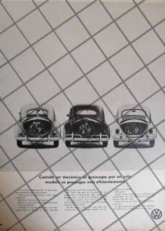CARTEL RETRO AUTOS VOLKSWAGEN (VOCHO) 1967 -1084