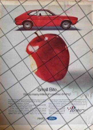 CARTEL RETRO AUTOS FORD PINTO 1971 -1081 /RARO