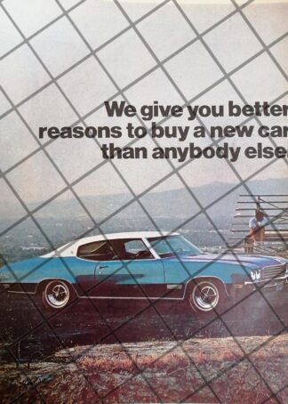 CARTEL RETRO AUTOS BUICK SKYLARK 1971 -1090