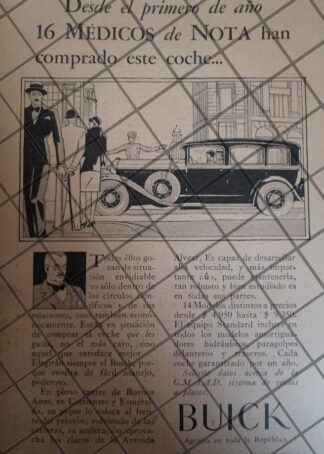 CARTEL ANTIGUO ORIGINAL AUTOS BUICK 1927 DELUXE. -1096
