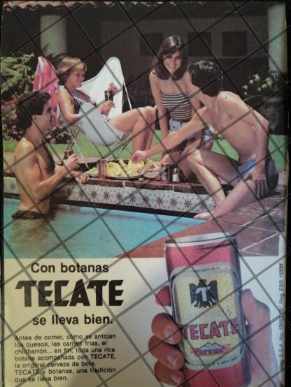 3 MINI CARTELES RETRO, CERVEZA TECATE 1970s /193 - Image 3