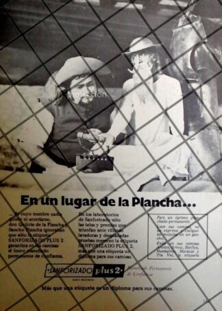 MINI AFICHE RETRO EDGAR VIVAR Y TELAS SANFORIZADO 1970s