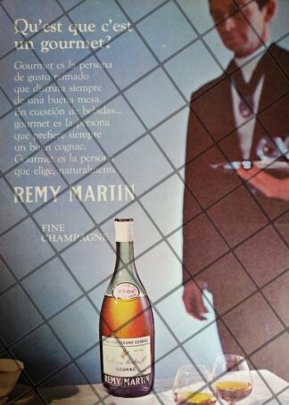CARTEL PUBLICITARIO RETRO CHAMPAGNE REMY MARTIN 1970 /628