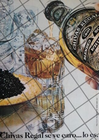 CARTEL PUBLICITARIO RETRO WHISKY CHIVAS REGAL 1979 /627