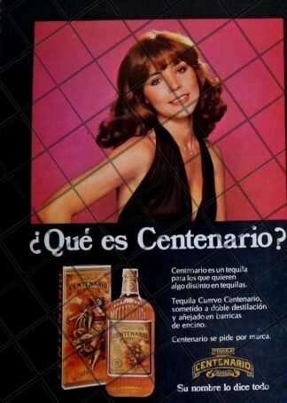 CARTEL PUBLICITARIO RETRO TEQUILA CUERVO CENTENARIO 1975 625