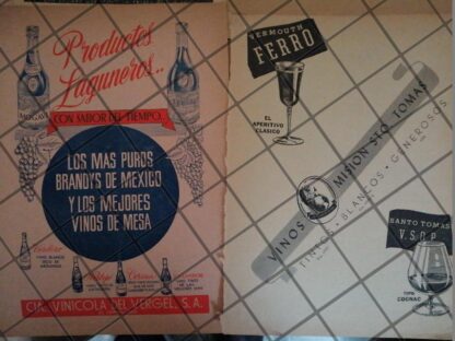6 CARTELES RETRO. VINOS Y LICORES 1940s 50s /622 - Image 4