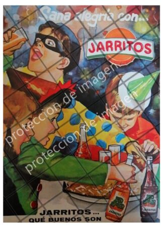 CARTEL ANTIGUO ORIGINAL REFRESCOS JARRITOS 1950 /RARO