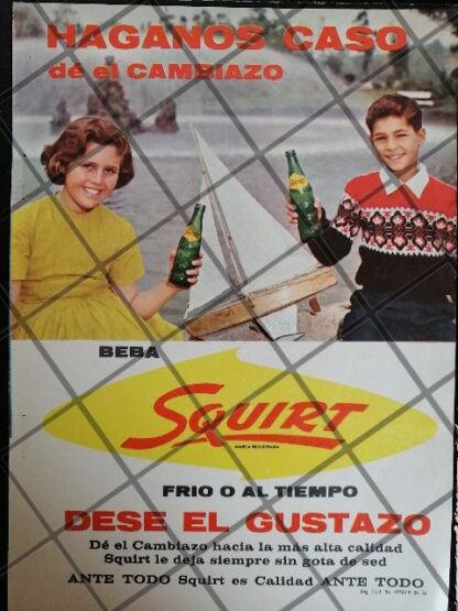 4 CARTELES ANTIGUOS REFRESCOS VARIOS AÑOS 50s-60s /314 - Image 3
