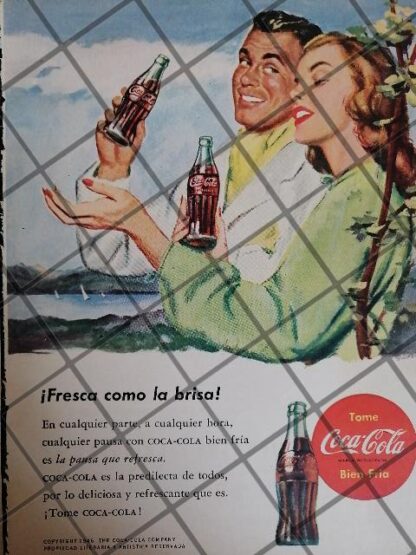 4 CARTELES ANTIGUOS REFRESCOS VARIOS AÑOS 50s-60s /314 - Image 2