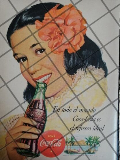 4 CARTELES ANTIGUOS REFRESCOS VARIOS AÑOS 40s-60s /312 - Image 5