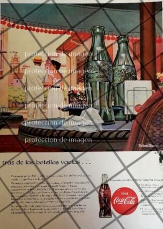 AFICHE ANTIGUO ORIGINAL COCA COLA DIBUJO: ROBERT MOORE /R5