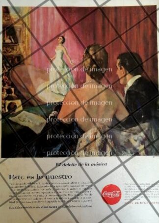 AFICHE ANTIGUO ORIGINAL COCA COLA DIBUJO: ROBERT MOORE /R4