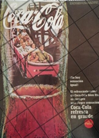 CARTEL PUBLICITARIO RETRO ORIGINAL COCA COLA 1960S /C30