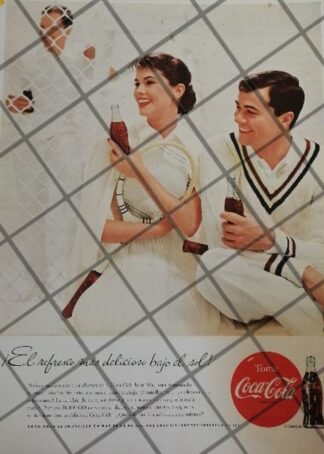 CARTEL PUBLICITARIO RETRO ORIGINAL COCA COLA 1950s /C25