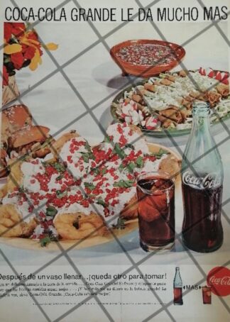 CARTEL PUBLICITARIO RETRO ORIGINAL COCA COLA 60s /C23
