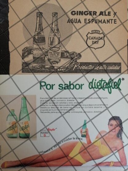 12 CARTELES RETRO RAROS .REFRESCOS VARIOS 1940s 60s /344 - Image 6