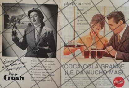 12 CARTELES RETRO RAROS .REFRESCOS VARIOS 1940s 60s /344 - Image 4