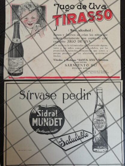 12 CARTELES RETRO RAROS .REFRESCOS VARIOS 1940s 60s /344 - Image 3