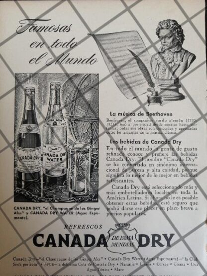 6 CARTELES ANTIGUOS REFRESCOS CANADA DRY 1950s /340 - Image 5