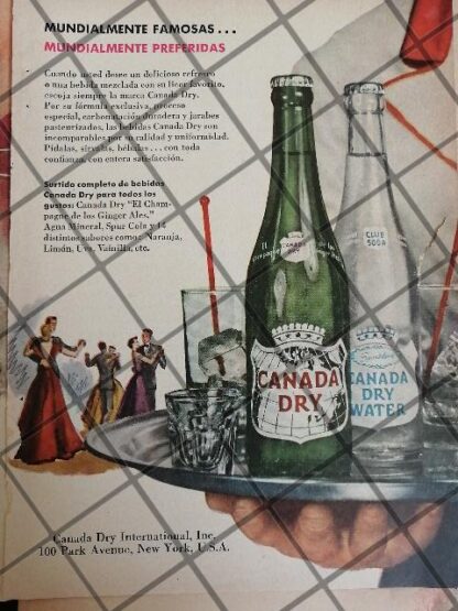 6 CARTELES ANTIGUOS REFRESCOS CANADA DRY 1950s /340 - Image 3