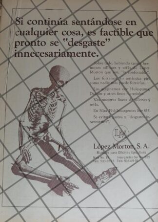 CARTEL ANTIGUO MUEBLERIA LOPEZ MORTON 1970 1077