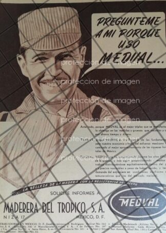 CARTEL ANTIGUO ORIGINAL MADERA DEL TROPICO S.A 1947 /1033